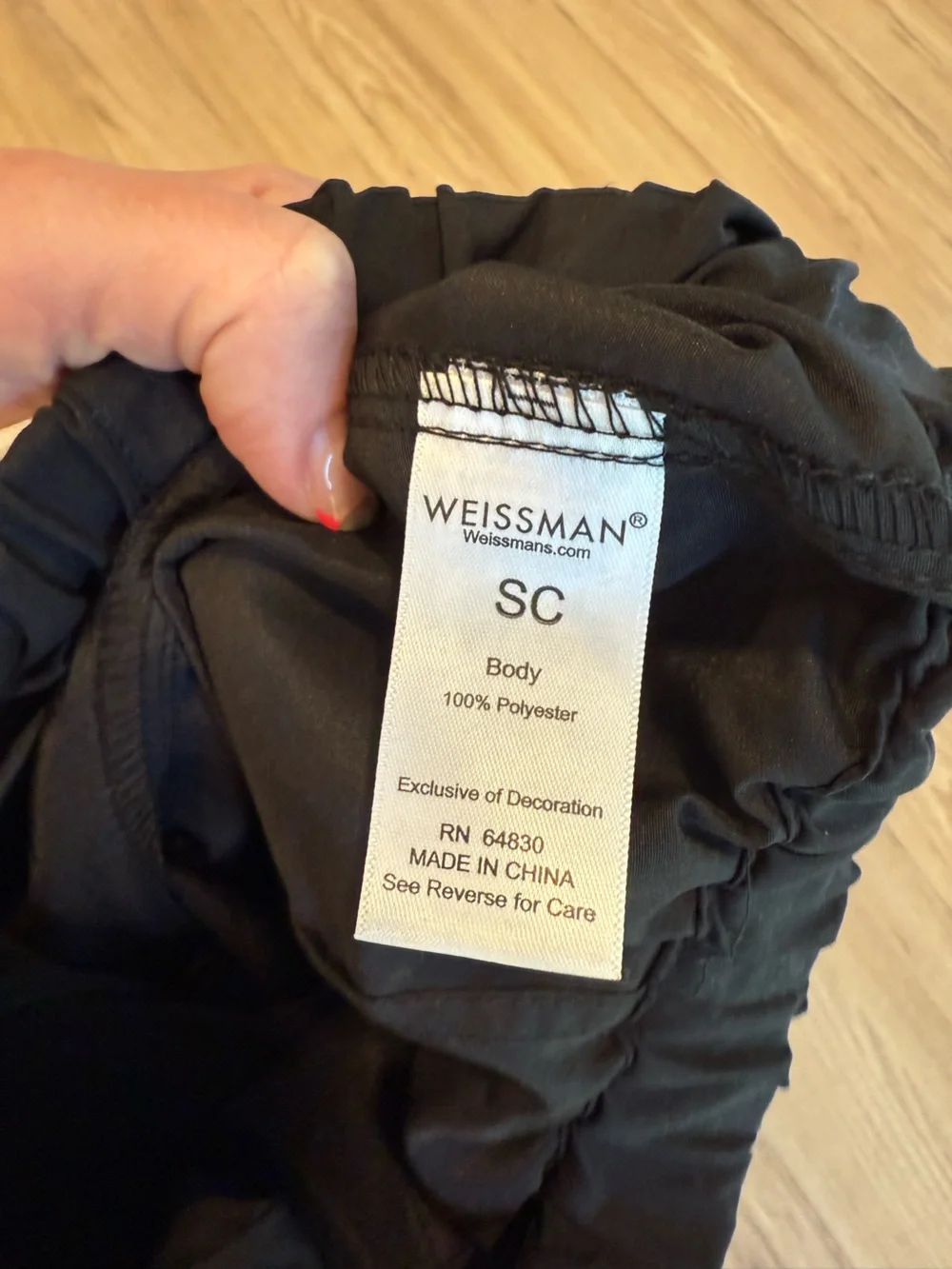 Weissman Black Hip Hop pants - SC small child